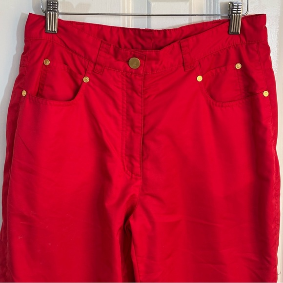 EUC! Obermeyer Red Ski Pants Women’s Sz 6 Snow Snowboard Ski Waterproof - Picture 2 of 15